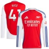 Maglia da Calcio a Maniche Lunghe Arsenal Rice 41 Casa 2024-25 per Uomo